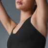 Camiseta de tirantes con sujetador integrado «Real Bra» - Negro