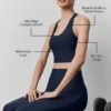 Camiseta de tirantes con sujetador «Super Sleek» de Airlift - Azul marino
