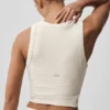 Camiseta de tirantes con sujetador Sway - Gris avena jaspeado
