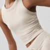 Camiseta de tirantes con sujetador Sway - Gris avena jaspeado