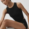 Camiseta de tirantes con sujetador Sway - Negro