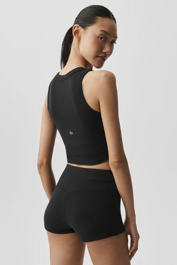 Camiseta de tirantes con sujetador Sway - Negro