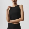 Camiseta de tirantes con sujetador Sway - Negro