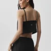 Camiseta de tirantes «Connection» corta — Negro