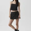 Camiseta de tirantes «Connection» corta — Negro