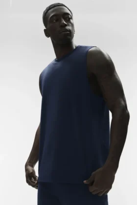Camiseta de tirantes Conquer Muscle - Azul marino