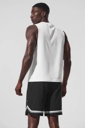 Camiseta de tirantes Conquer Muscle – Blanco