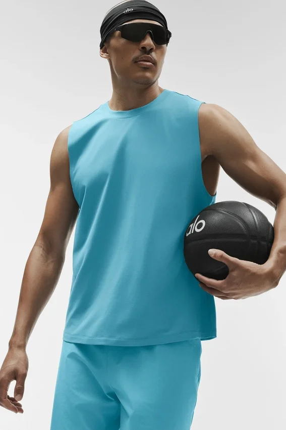 Camiseta de tirantes Conquer Muscle - Blue Breeze