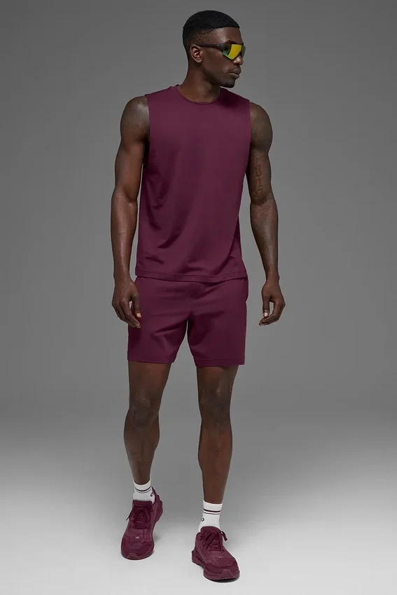 Camiseta de tirantes Conquer Muscle - Burdeos
