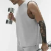 Camiseta de tirantes Conquer Muscle - Gris jaspeado deportivo
