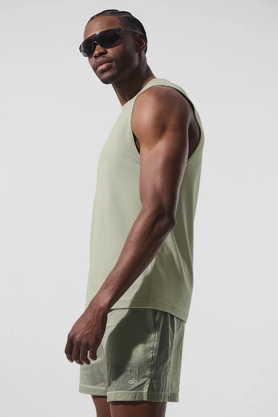 Camiseta de tirantes Conquer Muscle - Piedra caliza