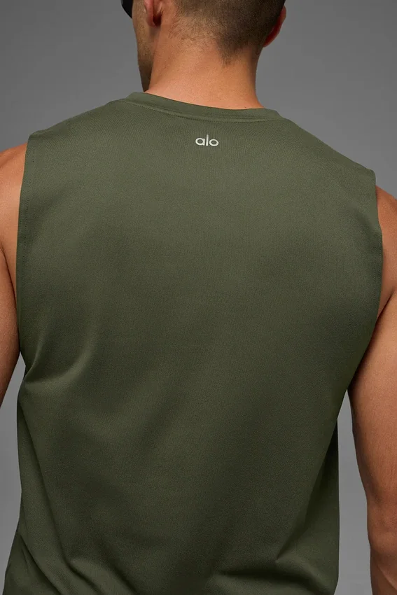 Camiseta de tirantes Conquer Muscle - Verde oliva