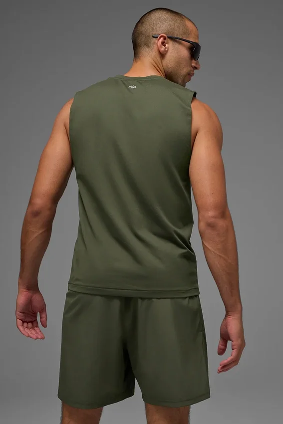 Camiseta de tirantes Conquer Muscle - Verde oliva