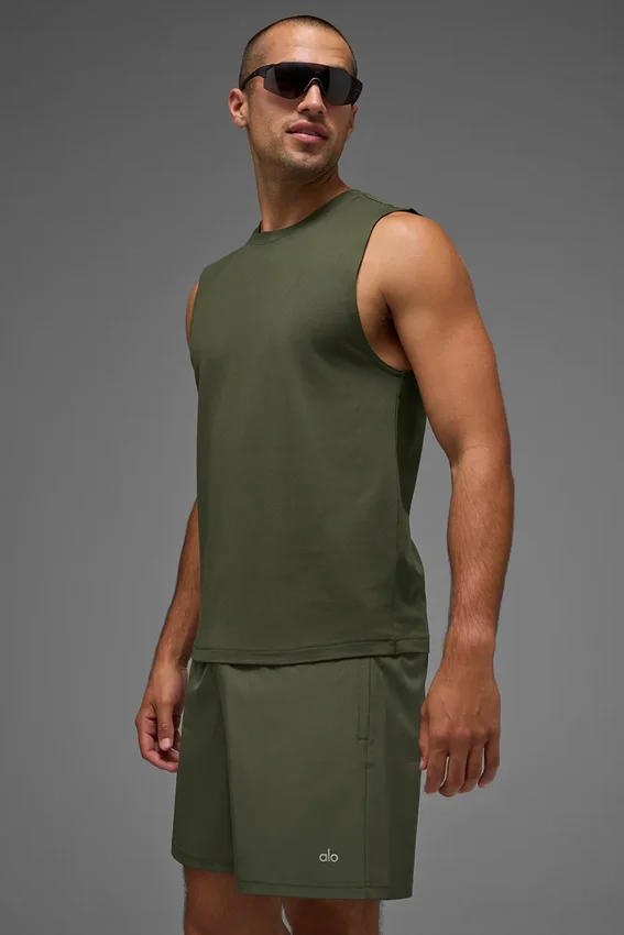 Camiseta de tirantes Conquer Muscle - Verde oliva