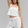Camiseta de tirantes corta Dreamscape - Blanco