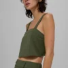Camiseta de tirantes corta Dreamscape - Verde oliva