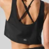 Camiseta de tirantes corta «Sport Star» - Negro