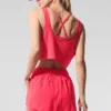 Camiseta de tirantes corta Sport Star - Rojo caramelo