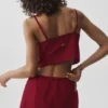 Camiseta de tirantes Cropped Connection - Rojo «Summer Romance»