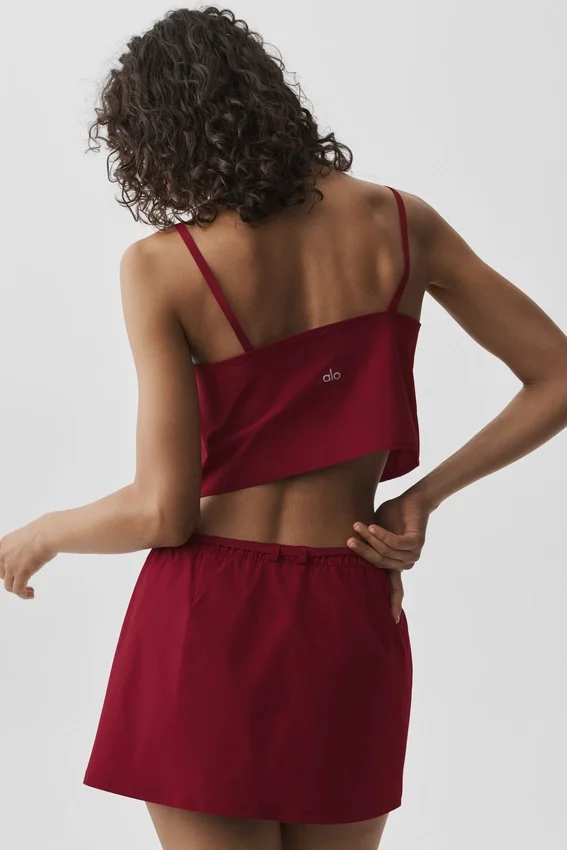 Camiseta de tirantes Cropped Connection - Rojo «Summer Romance»