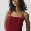 Camiseta de tirantes Cropped Connection - Rojo «Summer Romance»