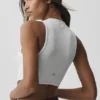 Camiseta de tirantes de Bienestar Rib Flaunt - Blanca