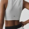 Camiseta de tirantes de Bienestar Rib Flaunt - Blanca