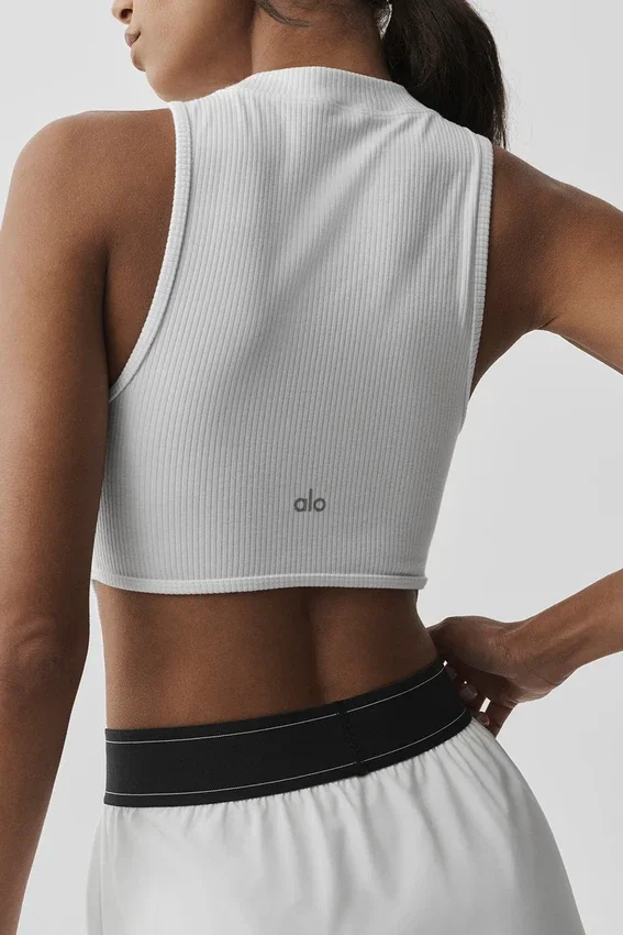 Camiseta de tirantes de Bienestar Rib Flaunt - Blanca