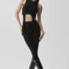 Camiseta de tirantes de Bienestar Rib Flaunt - Negro