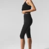 Camiseta de tirantes de cachemira transparente - Negro