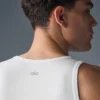Camiseta de tirantes de modal acanalado para el día a día - Blanca