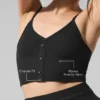Camiseta de tirantes de punto acanalado «Delicate Lounge» - Negro