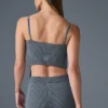 Camiseta de tirantes de punto vaquero - Gris acero/antracita