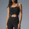 Camiseta de tirantes de punto vaquero - Negro/Antracita