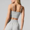 Camiseta de tirantes «Delicate Lounge» de punto acanalado - Gris jaspeado deportivo
