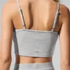 Camiseta de tirantes «Delicate Lounge» de punto acanalado - Gris jaspeado deportivo