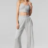Camiseta de tirantes «Delicate Lounge» de punto acanalado - Gris jaspeado deportivo
