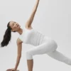 Camiseta de tirantes «En Pointe» de canalé - Blanco