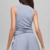Camiseta de tirantes «En Pointe» de canalé - Escarcha invernal