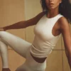 Camiseta de tirantes «En Pointe» de canalé - Marfil