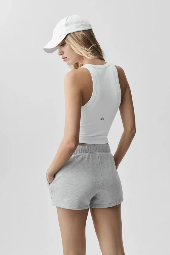 Camiseta de tirantes Goddess Ribbed Go-To - Blanco