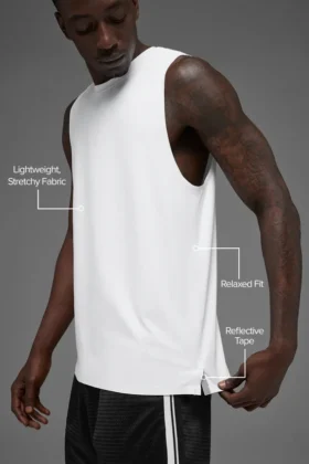 Camiseta de tirantes Idol Muscle – Blanco