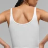 Camiseta de tirantes Prosper de canalé - Blanca