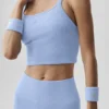 Camiseta de tirantes sin costuras con canalé «Favorite Bra» - Azul Provenza claro