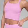Camiseta de tirantes sin costuras con ribete acanalado «Favorite Bra» - Rosa Candy Heart