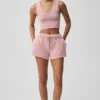 Camiseta de tirantes sin costuras de punto Pointelle - Rosa vintage