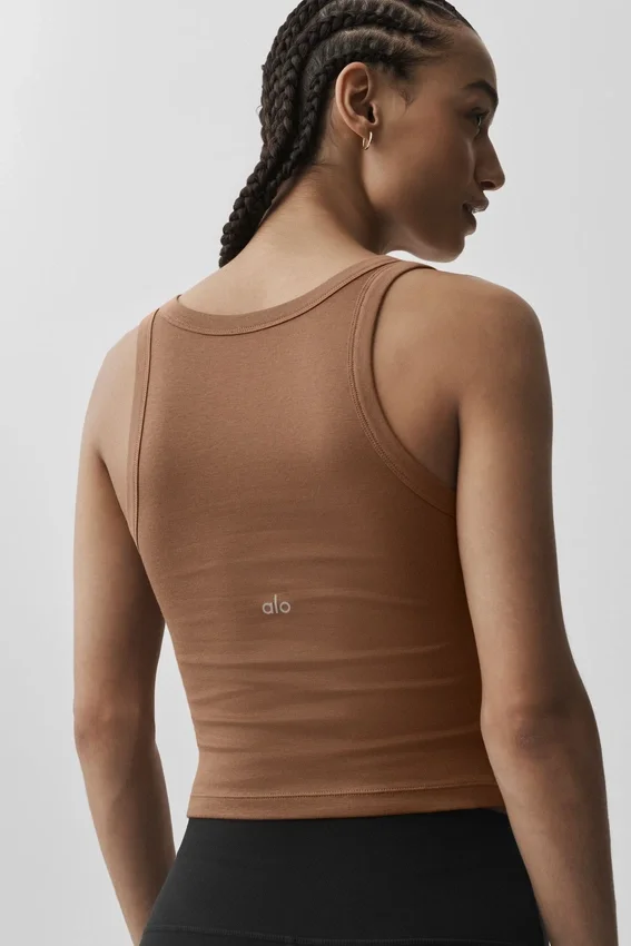 Camiseta de tirantes Timeless - Marrón bronceado