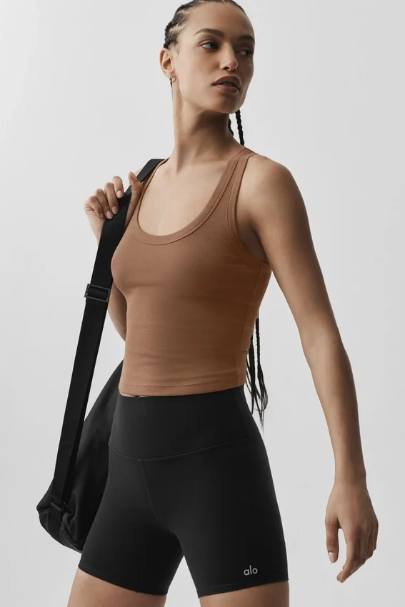 Camiseta de tirantes Timeless - Marrón bronceado