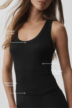 Camiseta de tirantes Timeless — Negro