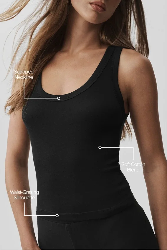 Camiseta de tirantes Timeless — Negro